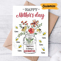 Personalized Mom Grandma Happiness Card MR161 30O34 thumb 1