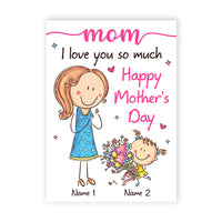 Personalized Mother's Day Mom I Love You Card MR163 23O36 thumb 1