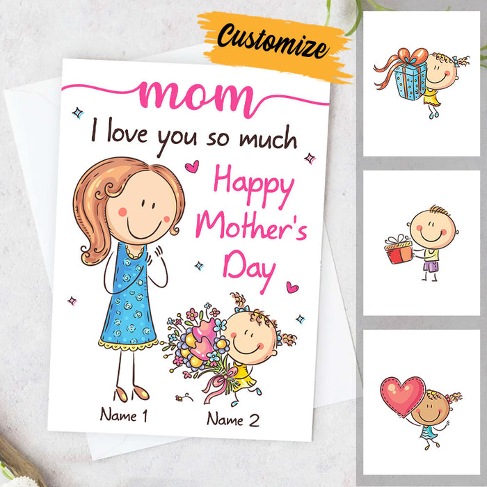 Personalized Mother's Day Mom I Love You Card MR163 23O36 1