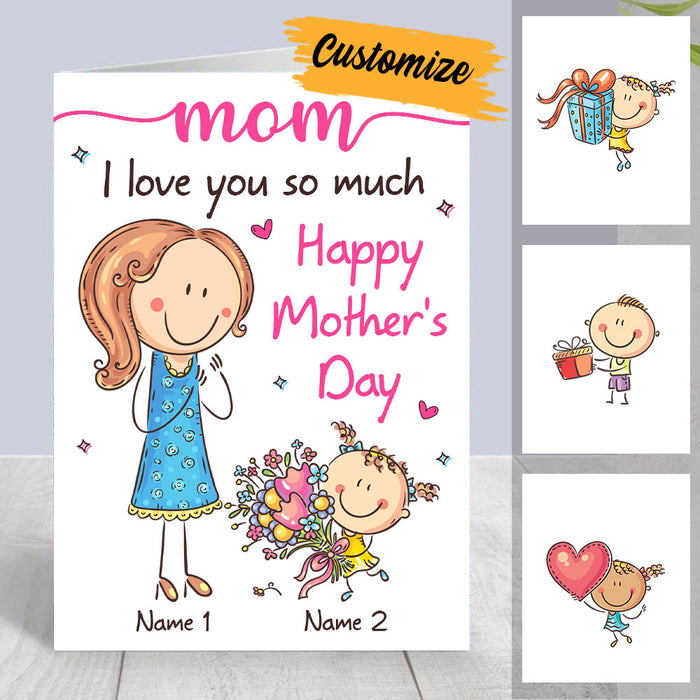 Personalized Mother's Day Mom I Love You Card MR163 23O36 1