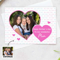 Personalized Mom Grandma Photo Mothers Day Card MR172 30O47 thumb 1