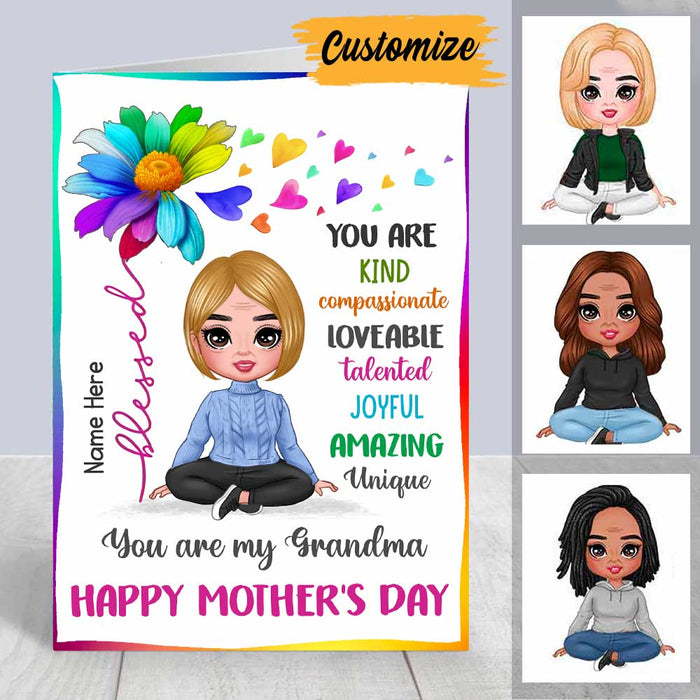 Personalized Mom Grandma Mother's Day Card MR172 30O34 1