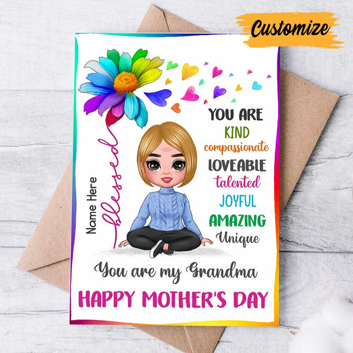 Personalized Mom Grandma Mother's Day Card MR172 30O34 1