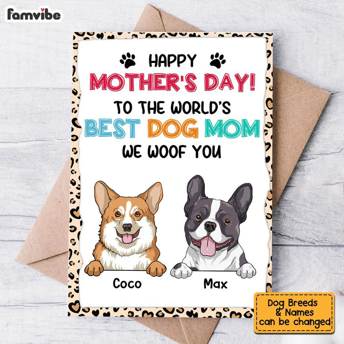 Personalized Dog Mom Mother's Day Card MR181 26O58 1
