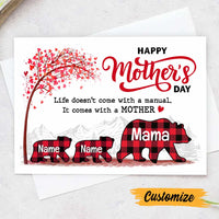 Personalized Mom Bear Mothers Day Card MR183 31O47 thumb 1