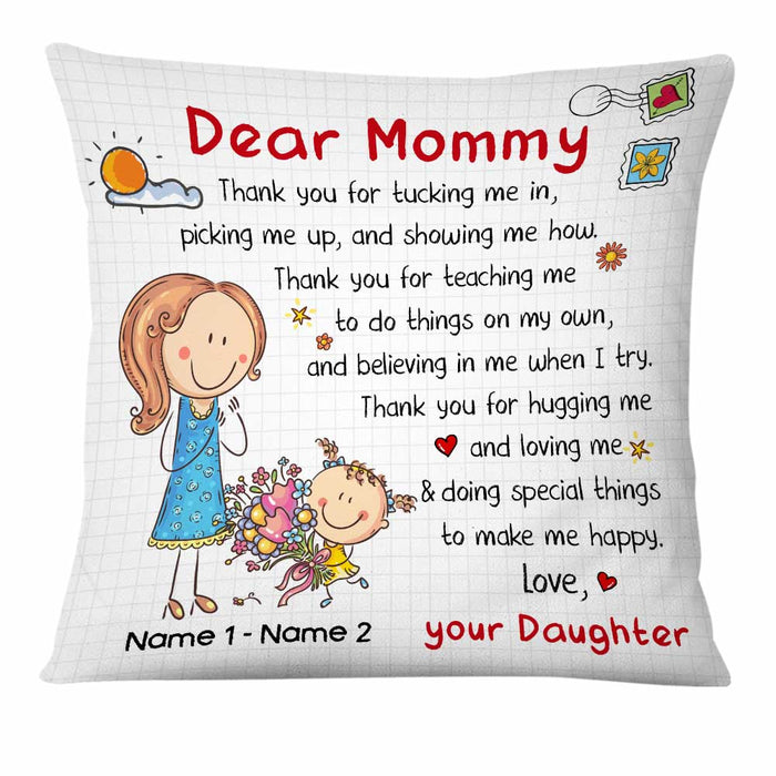 Personalized Mother's Day To Mom Grandma Pillow MR181 23O47 1