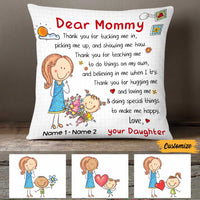 Personalized Mother's Day To Mom Grandma Pillow MR181 23O47 thumb 1