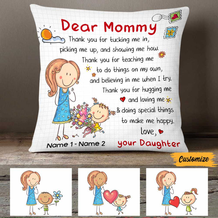 Personalized Mother's Day To Mom Grandma Pillow MR181 23O47 1