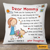 Personalized Mother's Day To Mom Grandma Pillow MR181 23O47 thumb 1