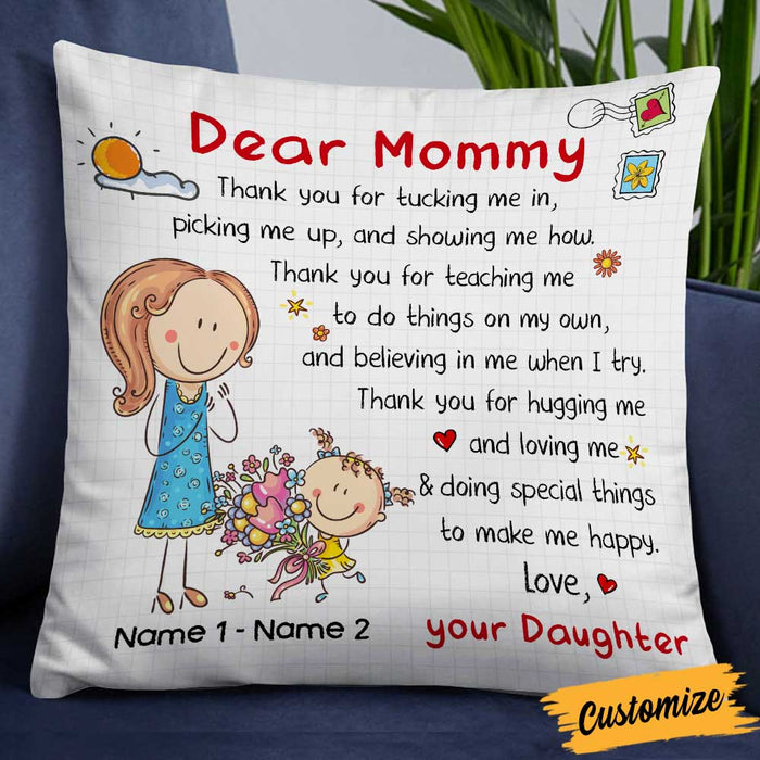 Personalized Mother's Day To Mom Grandma Pillow MR181 23O47 1