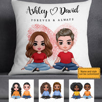 Personalized Couple Forever Always Pillow MR214 30O28 thumb 1
