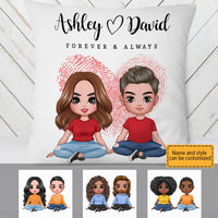 Personalized Couple Forever Always Pillow MR214 30O28 thumb 1