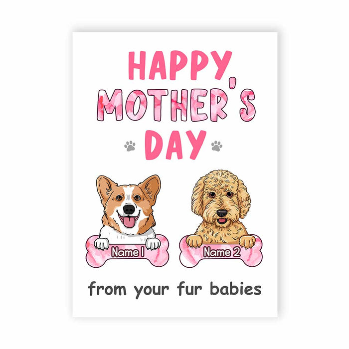 Dog Mothers Day Card Mother's Day Card From the Dog, Dog Mom Card