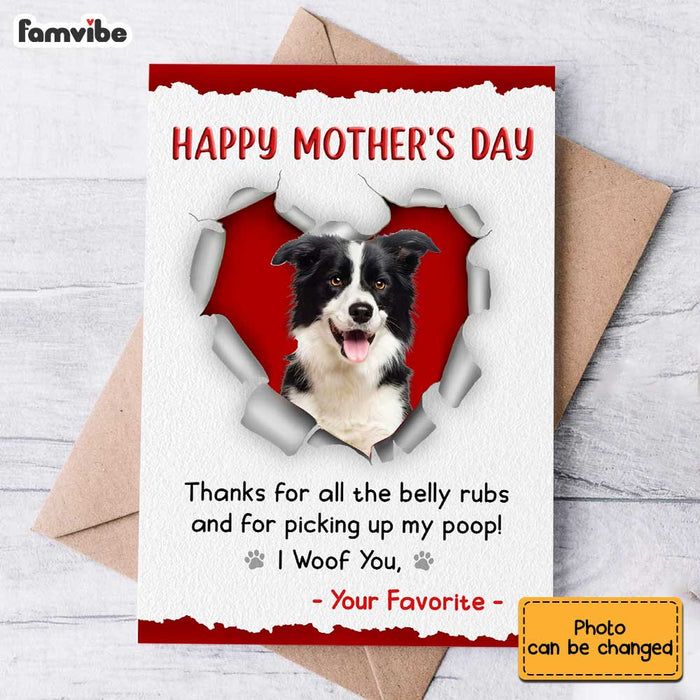 Personalized Dog Mom Mother's Day Photo Card MR221 85O34 1