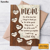 Personalized Mom Grandma Mother's Day Card MR222 26O36 thumb 1