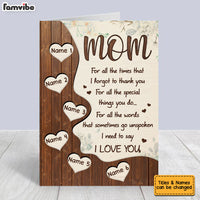 Personalized Mom Grandma Mother's Day Card MR222 26O36 thumb 1