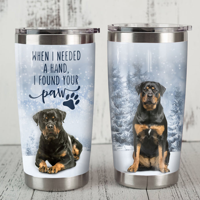 Rottweiler Dog Steel Tumbler MR1105 69O49 1