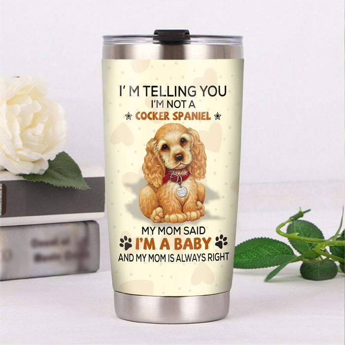 Cocker Spaniel Dog Steel Tumbler MR0704 68O42 1
