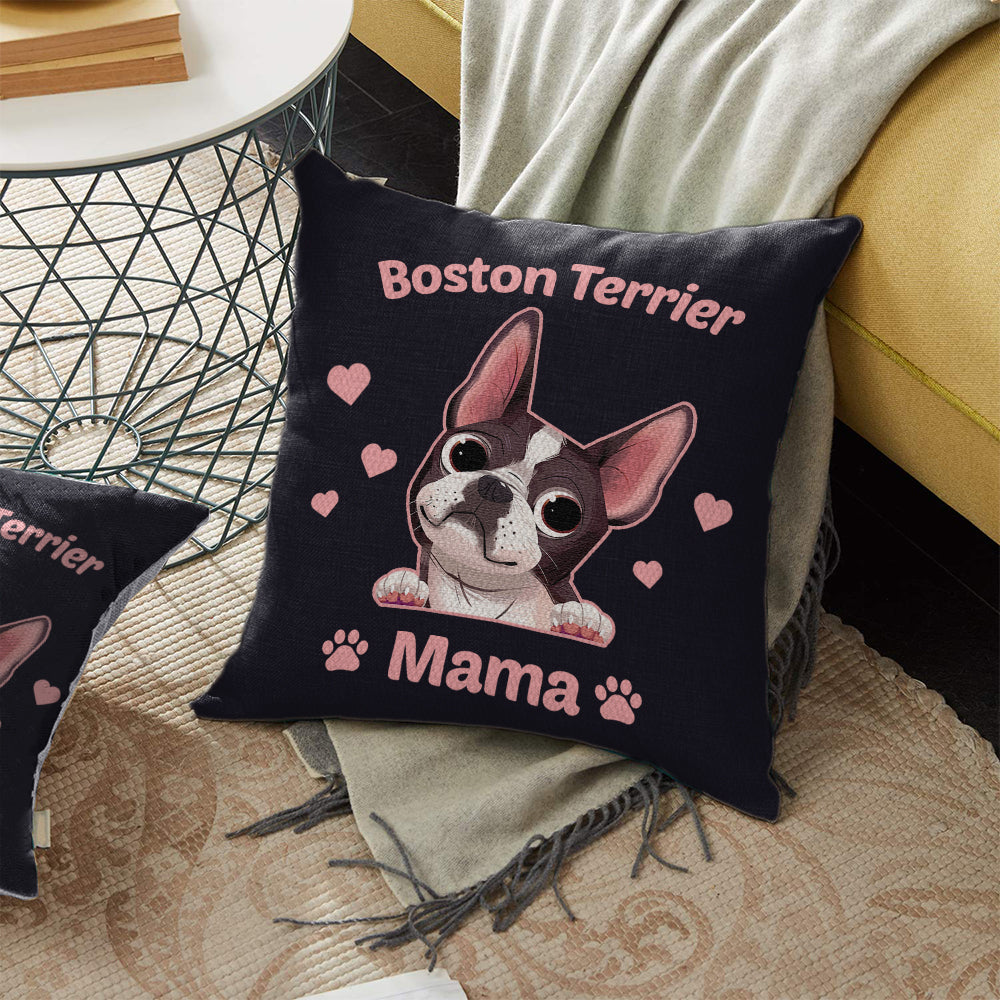 Boston Terrier Dog Pillow AU1503 90O39 (Insert Included)