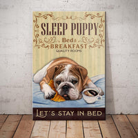 Bulldog Bedroom Canvas MR1101 73O57 thumb 1