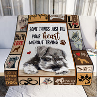 Schnauzer Dog Fleece Blanket NOV1401 85O34 thumb 1