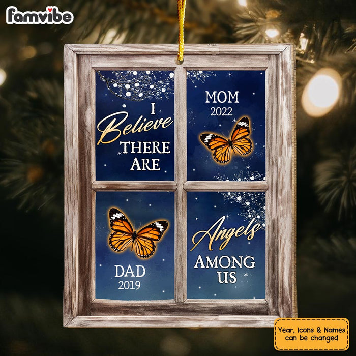 Personalized Memorial Butterfly I Believe There Are Angels Among Us Ornament 30091 1