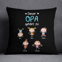 Personalized Oma German Grandma Belongs Pillow AP87 67O57 (Insert Included) thumb 1