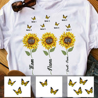 Personalized Mom Grandma Sunflower T Shirt MY37 30O58 thumb 1