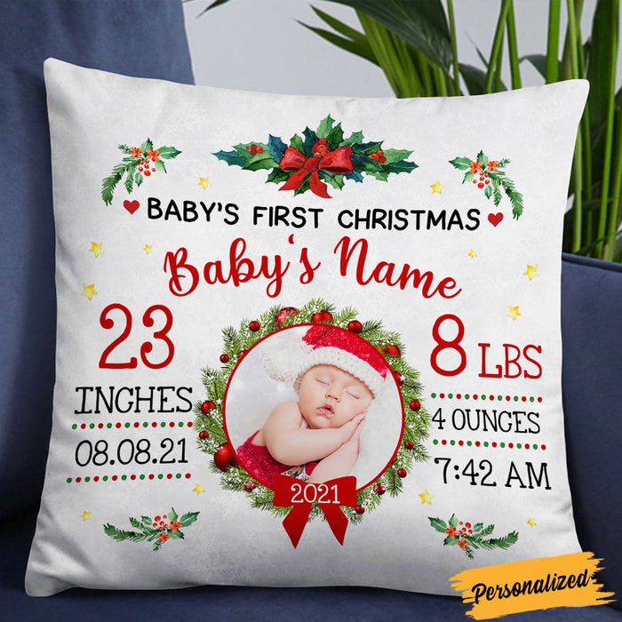 Personalized Baby First Christmas Pillow OB253 26O36 1