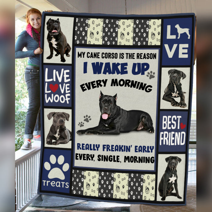 Cane Corso Dog Fleece Blanket MR0302 69O56 1
