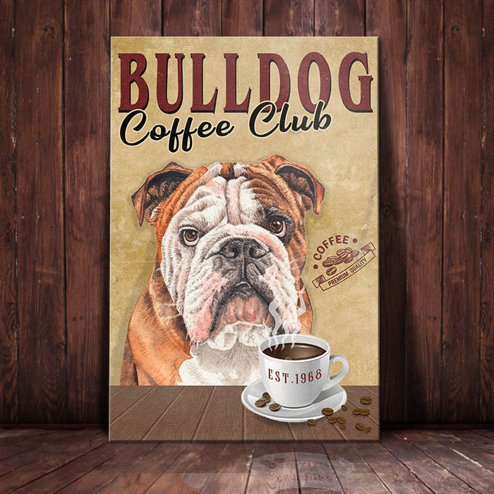Bulldog Coffee Club Canvas FB2403 68O42 1