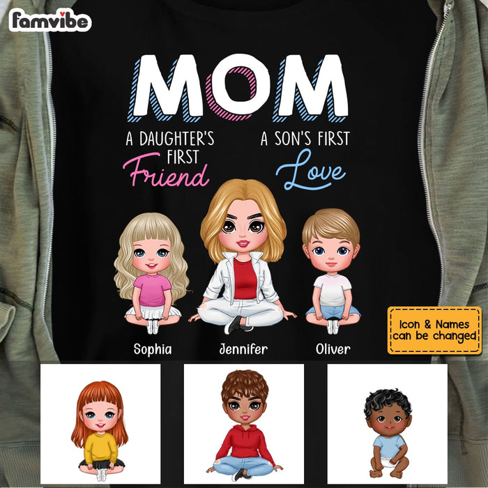 Personalized Mom Daughter Son T Shirt MR223 30O53 1