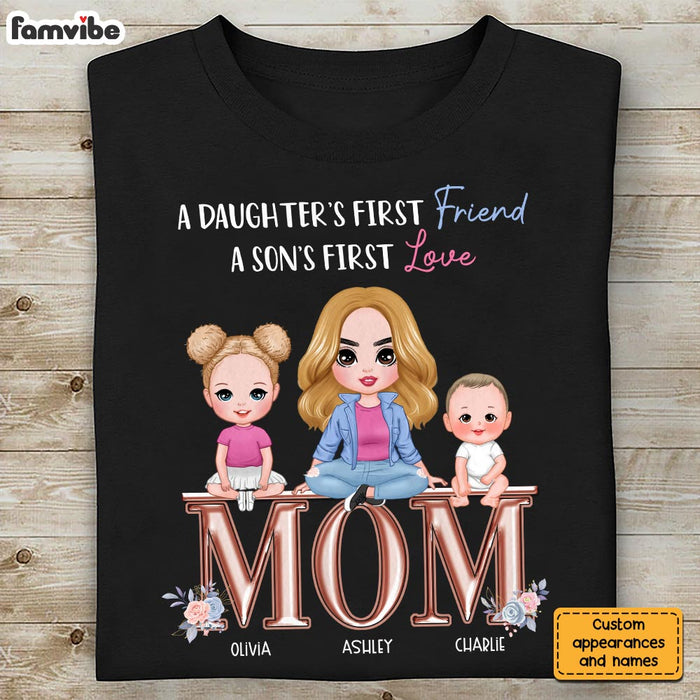 Personalized Mom Daughter Son T Shirt MR221 30O58 1