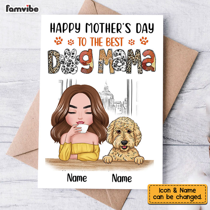 Personalized Mother's Day Dog Mom Card MR222 23O28 1