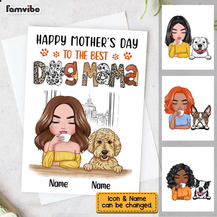 Personalized Mother's Day Dog Mom Card MR222 23O28 1