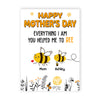 Personalized Bee Mom Grandma Mother's Day Card MR233 95O36 1