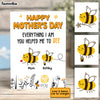 Personalized Bee Mom Grandma Mother's Day Card MR233 95O36 1