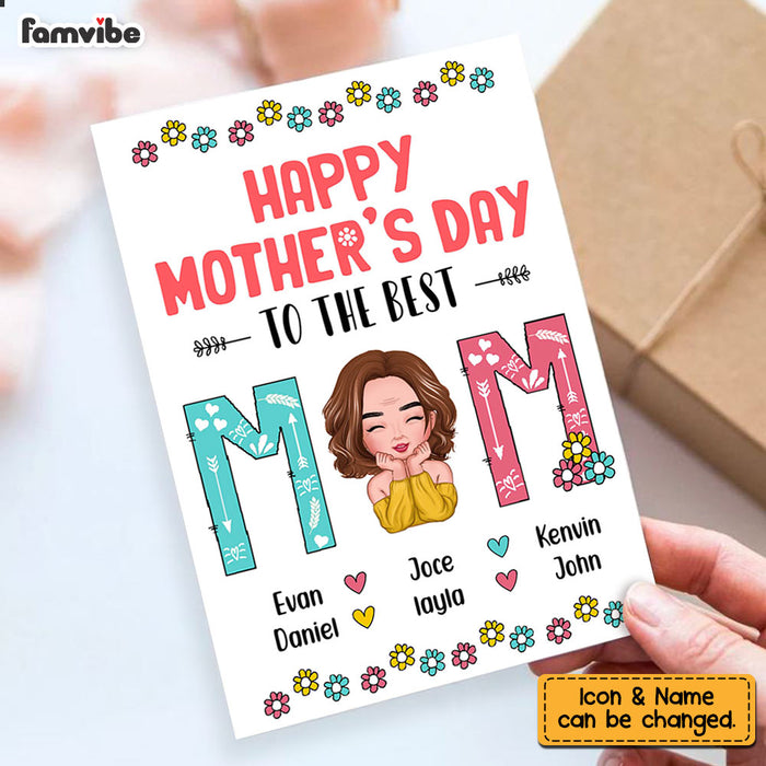 Personalized Mom Grandma Mother's Day Card MR233 95O28 1