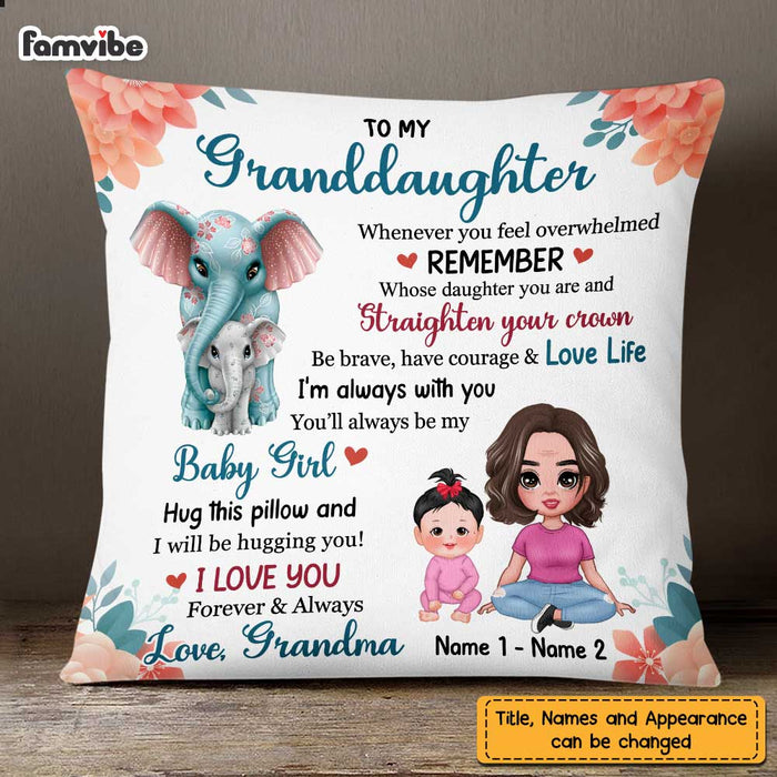 Personalized Mom Grandma Granddaughter Daughter Pillow MR293 30O47 1