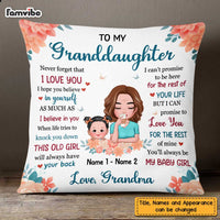 Personalized Mom Grandma Granddaughter Daughter Pillow AP42 30O47 thumb 1