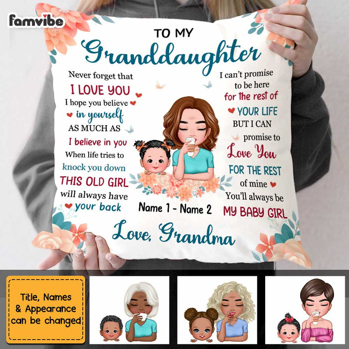 Personalized Mom Grandma Granddaughter Daughter Pillow AP42 30O47 1