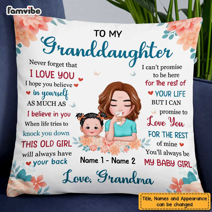 Personalized Mom Grandma Granddaughter Daughter Pillow AP42 30O47 1