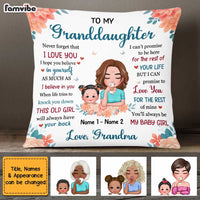 Personalized Mom Grandma Granddaughter Daughter Pillow AP42 30O47 thumb 1