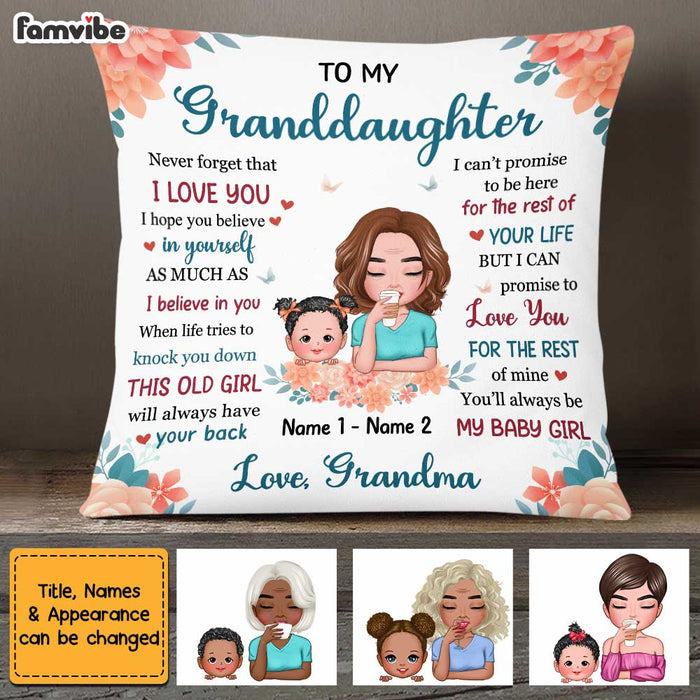 Personalized Mom Grandma Granddaughter Daughter Pillow AP42 30O47 1