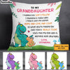 Personalized Dinosaur Grandson Granddaughter Pillow MR313 85O58 1