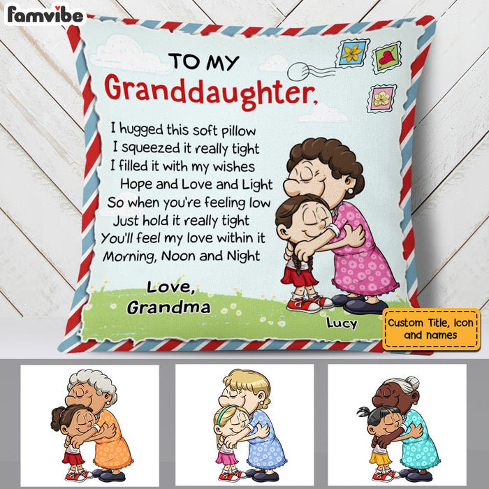 Personalized Granddaughter Pillow MR312 85O58 1
