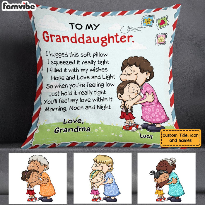 Personalized Granddaughter Pillow MR312 85O58 1