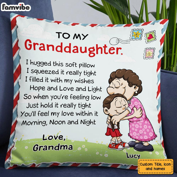 Personalized Granddaughter Pillow MR312 85O58 1