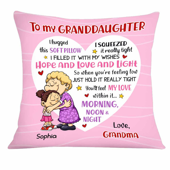 Personalized Grandson Granddaughter Pillow MR314 85O34 1