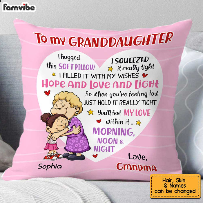 Personalized Grandson Granddaughter Pillow MR314 85O34 1